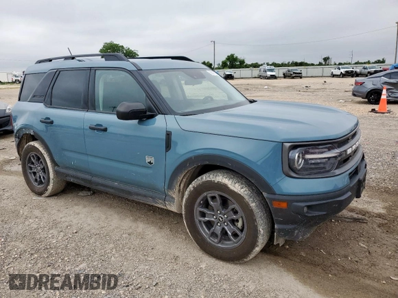2021 Ford Bronco Sport Big Bend with VIN 3FMCR9B65MRA16267, listed as a Copart auction lot 58597815 with 85,522 mi miles and Clean title. Bid and sale history available at DreamBid. Image 4.
