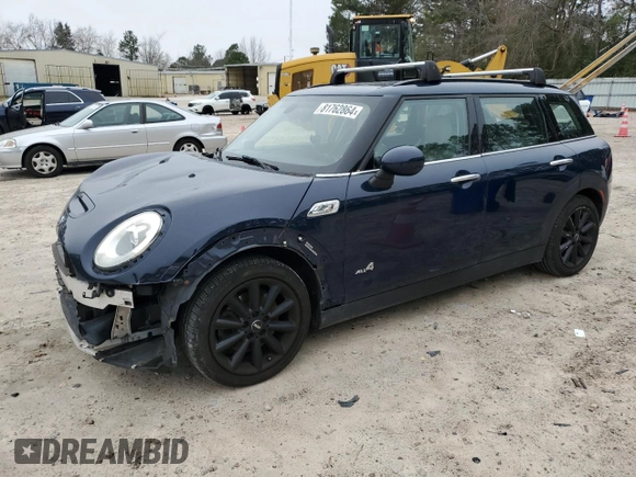 2017 MINI Clubman Cooper S with VIN WMWLU5C53H2E81335, listed as a Copart auction lot 81762864 with 95,609 mi miles and Salvage Title. Bid and sale history available at carsss.com. Image 1.