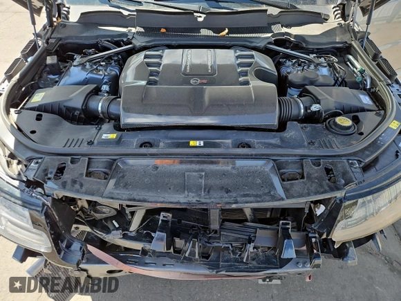 2022 Land Rover Range Rover Sport SVR с VIN SALWZ2RE2NA239229, выставлен на аукционе Copart как лот 51290985 с пробегом 15 952 миль миль и Списание • Salvage title. История ставок и продаж доступна на DreamBid. Изображение 12.