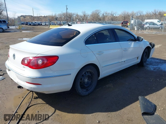 2010 Volkswagen CC Lux with VIN WVWHN7AN3AE541037, listed as a IAAI auction lot 41687578 with 182,977 mi miles. Bid and sale history available at carsss.com. Image 4.