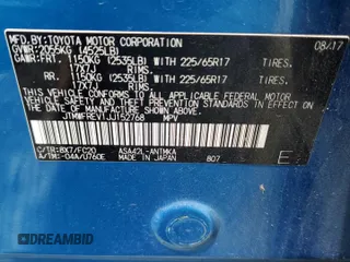 2018 Toyota RAV4 XLE с VIN JTMWFREV1JJ152768, выставлен на аукционе Copart как лот 58026675 с пробегом 145 666 миль миль и Списание • Salvage title. История ставок и продаж доступна на DreamBid. Изображение 12.