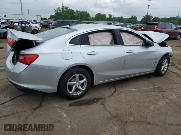 2016 Chevrolet Malibu LS z VIN 1G1ZB5ST1GF249879, wystawiony jako Copart lot #62915045 z przebiegiem Nie podano mil oraz Szkoda całkowita • Salvage title. Historia ofert i sprzedaży dostępna na DreamBid. Obrazek 3.
