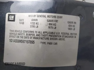 2009 Chevrolet Cobalt with VIN 1G1AS58H597197895, listed as a IAAI auction lot 41956923 with 83,228 mi miles and . Bid and sale history available at DreamBid. Image 9.