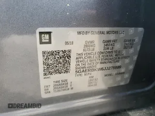 2018 Buick Enclave Essence with VIN 5GAERBKW6JJ275989, listed as a Copart auction lot 54954595 with 101,132 mi miles and Salvage Title. Bid and sale history available at DreamBid. Image 13.