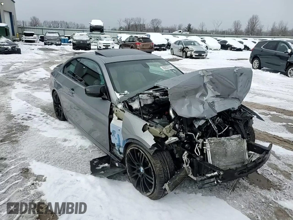 2012 BMW 3 Series 335i with VIN WBAKG7C52CE802607, listed as a Copart auction lot 82833794 with 0 mi miles and Salvage Title. Bid and sale history available at carsss.com. Image 10.