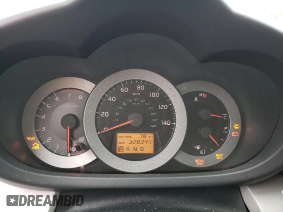 2007 Toyota RAV4 with VIN JTMBK33V175032383, listed as a Copart auction lot 62532034 with 328,344 mi miles and Non Repairable. Bid and sale history available at carsss.com. Image 9.