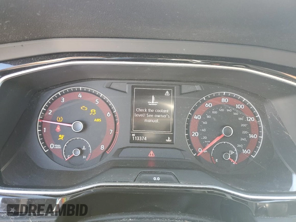 2021 Volkswagen Jetta S with VIN 3VW6T7BU8MM017185, listed as a Copart auction lot 57680005 with 113,374 mi miles and Salvage title. Bid and sale history available at DreamBid. Image 9.