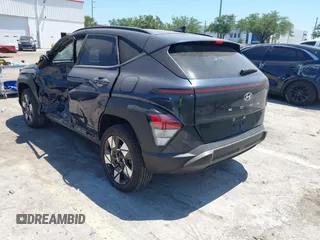 2024 Hyundai Kona SEL with VIN KM8HBCAB2RU115635, listed as a IAAI auction lot 42061412 with 16,011 mi miles. Bid and sale history available at carsss.com. Image 3.