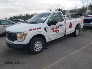 2022 Ford F-150 XL with VIN 1FTMF1CB6NKE47768, listed as a IAAI auction lot 41459528 with 74,114 mi miles. Bid and sale history available at carsss.com. Image 18.