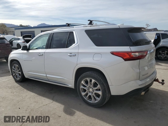 2019 Chevrolet Traverse Premier with VIN 1GNERKKW3KJ147054, listed as a Copart auction lot 59191225 with 112,436 mi miles and Salvage title. Bid and sale history available at DreamBid. Image 2.