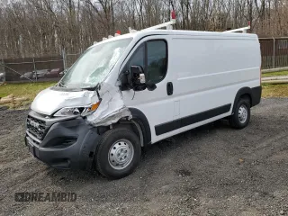 2023 Ram ProMaster Cargo with VIN 3C6LRVVG3PE527237, listed as a Copart auction lot 45252854 with 24,904 mi miles and Salvage Title. Bid and sale history available at DreamBid. Image 1.