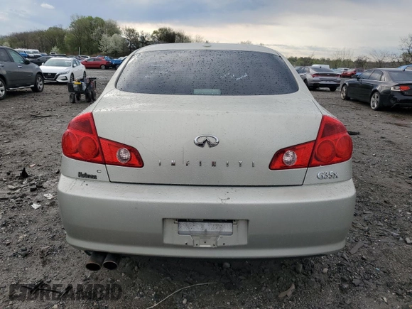 2006 Infiniti G35 with VIN JNKCV51F06M616098, listed as a Copart auction lot 51480515 with 122,212 mi miles and Salvage Title. Bid and sale history available at carsss.com. Image 6.