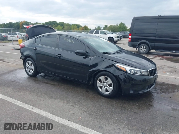 2017 Kia Forte LX with VIN 3KPFK4A70HE099395, listed as a IAAI auction lot 40433686 with 120,337 mi miles. Bid and sale history available at carsss.com. Image 1.
