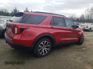 2022 Ford Explorer ST-Line with VIN 1FMSK8KH8NGC08979, listed as a Copart auction lot 87001764 with Not Provided miles and Salvage Title. Bid and sale history available at carsss.com. Image 3.