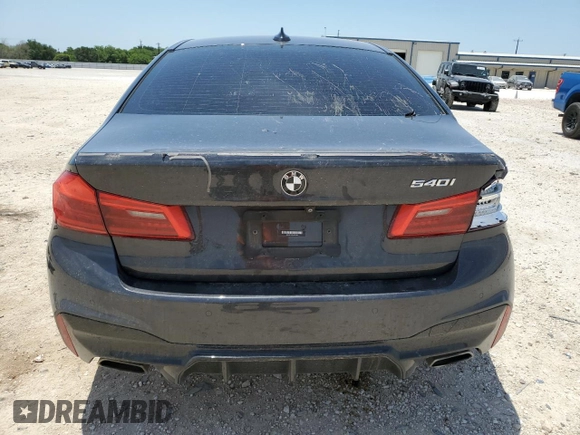 2020 BMW 5 Series 540i with VIN WBAJS1C07LCD57016, listed as a Copart auction lot 56801715 with Not provided miles and Salvage title. Bid and sale history available at DreamBid. Image 6.