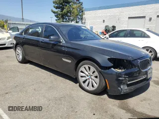 2011 BMW 7 Series with VIN WBAKX8C55BC198292, listed as a Copart auction lot 57907915 with 76,478 mi miles and Salvage title. Bid and sale history available at DreamBid. Image 4.
