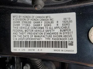 2019 Honda Civic Sedan LX with VIN 2HGFC2F63KH574911, listed as a Copart auction lot 46676525 with 72,942 mi miles and Salvage Title. Bid and sale history available at carsss.com. Image 12.