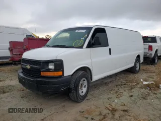 2014 Chevrolet Express Cargo Van with VIN 1GCWGGBA3E1213546, listed as a Copart auction lot 77206984 with 309,311 mi miles and Clean Title. Bid and sale history available at carsss.com. Image 1.