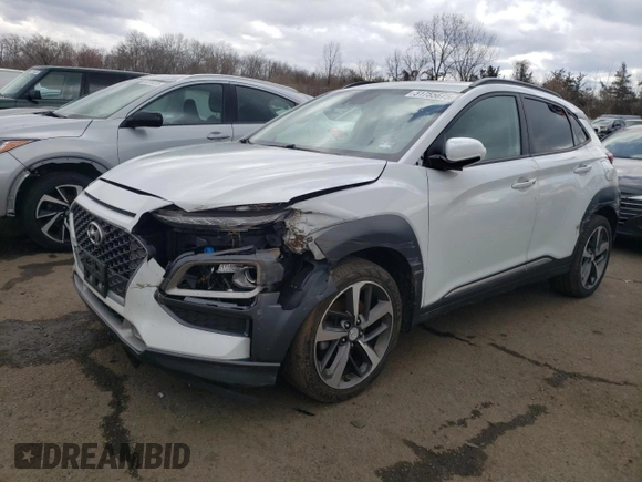 2021 Hyundai Kona Limited with VIN KM8K3CA53MU600159, listed as a Copart auction lot 51755675 with 93,004 mi miles and Salvage Title. Bid and sale history available at carsss.com. Image 1.