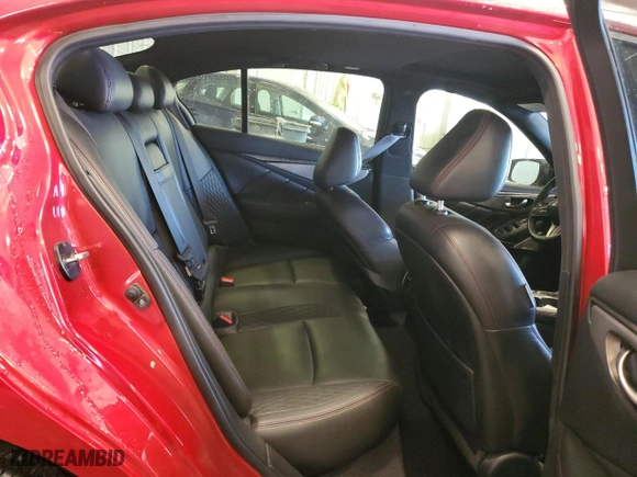 2018 Infiniti Q50 RED SPORT 400 with VIN JN1FV7AR8JM480884, listed as a Copart auction lot 80884524 with 78,458 mi miles and Salvage Title. Bid and sale history available at carsss.com. Image 10.