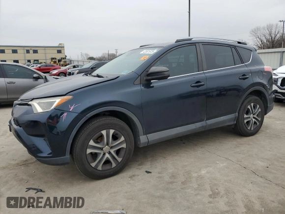 2017 Toyota RAV4 LE with VIN 2T3BFREV3HW579265, listed as a Copart auction lot 43581975 with 100,205 mi miles and Salvage Title. Bid and sale history available at carsss.com. Image 1.