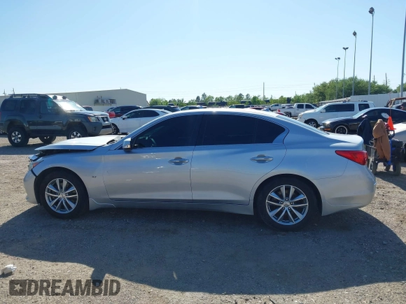 2015 Infiniti Q50 with VIN JN1BV7AR3FM405659, listed as a IAAI auction lot 41949596 with 101,196 mi miles and . Bid and sale history available at DreamBid. Image 14.