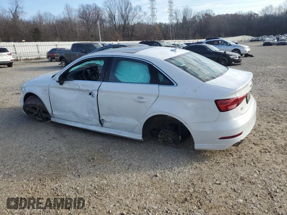 2017 Audi A3 Sedan Premium Plus with VIN WAUGUGFF8H1076138, listed as a Copart auction lot 86173614 with 112,733 mi miles and Salvage Title. Bid and sale history available at carsss.com. Image 2.