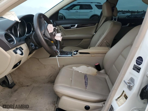 2012 Mercedes-Benz C-Class C 250 Sport with VIN WDDGF4HBXCR237742, listed as a Copart auction lot 88679085 with 124,708 mi miles and Salvage Title. Bid and sale history available at carsss.com. Image 7.