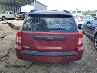 2008 Jeep Compass Sport with VIN 1J8FT470X8D712043, listed as a Copart auction lot 45382735 with 62,588 mi miles and Salvage Title. Bid and sale history available at carsss.com. Image 6.