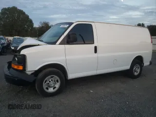 2016 Chevrolet Express Cargo Van with VIN 1GCWGAFF2G1254028, listed as a Copart auction lot 79596474 with 0 mi miles and Salvage Title. Bid and sale history available at carsss.com. Image 1.