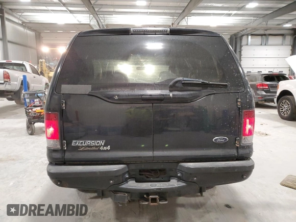 2003 Ford Excursion Limited z VIN 1FMNU43S43EA49493, wystawiony jako Copart lot #84454084 z przebiegiem 280 429 mil mil oraz Szkoda całkowita • Salvage title. Historia ofert i sprzedaży dostępna na DreamBid. Obrazek 6.