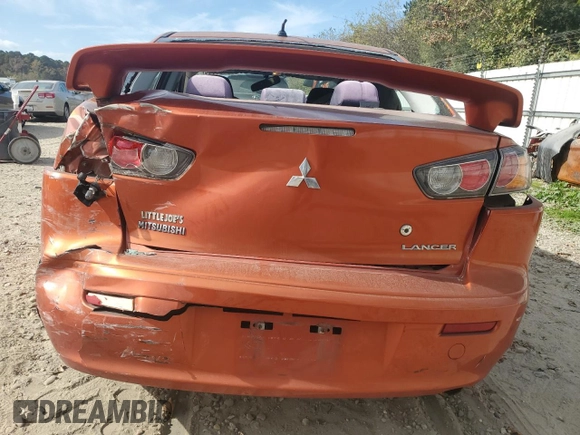 2011 Mitsubishi Lancer GTS with VIN JA32U8FW4BU030443, listed as a Copart auction lot 79494144 with 191,235 mi miles and Salvage Title. Bid and sale history available at DreamBid. Image 6.