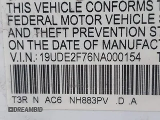 2022 Acura ILX Premium with VIN 19UDE2F76NA000154, listed as a IAAI auction lot 41599687 with 16,484 mi miles and . Bid and sale history available at DreamBid. Image 9.