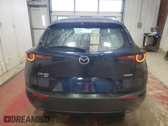 2024 Mazda CX-30 S with VIN 3MVDMBAM1RM694015, listed as a Copart auction lot 46675695 with 4,909 mi miles and Salvage Title. Bid and sale history available at DreamBid. Image 6.