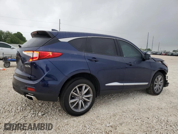 2023 Acura RDX Technology with VIN 5J8TC1H57PL009346, listed as a Copart auction lot 51803585 with 10,122 mi miles and Salvage title. Bid and sale history available at DreamBid. Image 3.