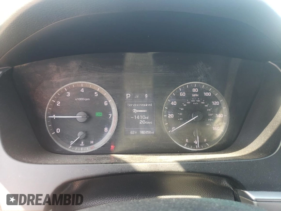 2017 Hyundai Sonata 2.4L with VIN 5NPE24AFXHH485093, listed as a Copart auction lot 50916775 with 182,458 mi miles and Salvage Title. Bid and sale history available at carsss.com. Image 9.