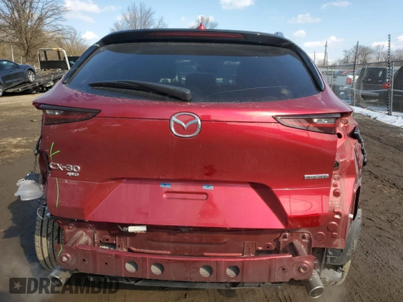 2021 Mazda CX-30 Premium with VIN 3MVDMBDL2MM307936, listed as a Copart auction lot 42328855 with 30,509 mi miles and Salvage Title. Bid and sale history available at carsss.com. Image 6.
