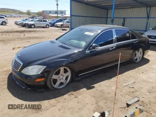 2007 Mercedes-Benz S-Class 5.5L V8 with VIN WDDNG86X37A092168, listed as a Copart auction lot 54159495 with 0 mi miles and Clean Title. Bid and sale history available at carsss.com. Image 1.