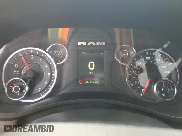 2024 Ram 2500 Tradesman with VIN 3C6UR5HJ7RG139575, listed as a Copart auction lot 55082465 with 47,430 mi miles and Salvage Title. Bid and sale history available at carsss.com. Image 9.