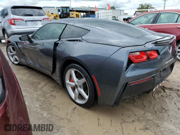 2014 Chevrolet Corvette 1LT with VIN 1G1YB2D74E5116031, listed as a Copart auction lot 74008254 with Not provided miles and Non repairable. Bid and sale history available at DreamBid. Image 2.