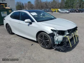 2019 Toyota Camry XSE with VIN 4T1B61HK3KU686948, listed as a IAAI auction lot 42065656 with 110,648 mi miles. Bid and sale history available at carsss.com. Image 1.