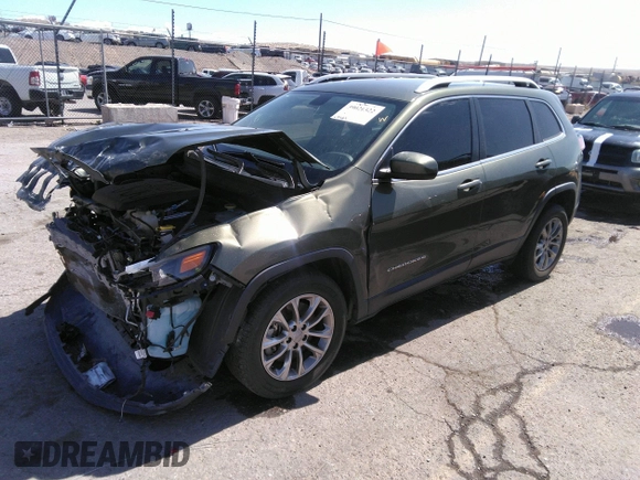 2019 Jeep Cherokee Latitude Plus with VIN 1C4PJLLX7KD129077, listed as a IAAI auction lot 39021322 with 69,503 mi miles. Bid and sale history available at carsss.com. Image 2.