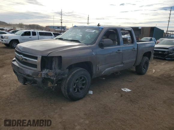 2007 Chevrolet Silverado 1500 LTZ with VIN 2GCEK13M271627642, listed as a Copart auction lot 43460305 with 131,486 mi miles and Salvage Title. Bid and sale history available at carsss.com. Image 1.