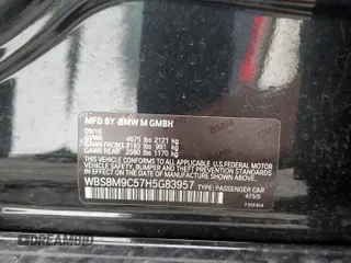 2017 BMW M3 z VIN WBS8M9C57H5G83957, wystawiony jako Copart lot #85816564 z przebiegiem 44 751 mil mil oraz Szkoda całkowita • Salvage title. Historia ofert i sprzedaży dostępna na DreamBid. Obrazek 12.