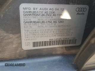 2013 Audi allroad Premium Plus with VIN WA1UFAFL1DA051735, listed as a Copart auction lot 71342134 with 0 mi miles and Salvage Title. Bid and sale history available at carsss.com. Image 14.
