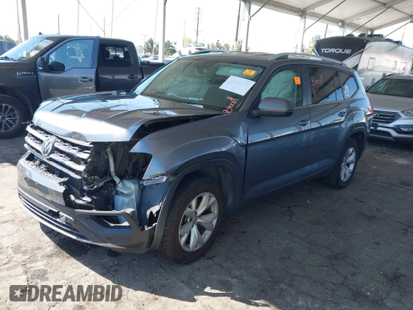 2019 Volkswagen Atlas SE with VIN 1V2DR2CA2KC547116, listed as a IAAI auction lot 41840372 with 102,625 mi miles and . Bid and sale history available at DreamBid. Image 2.