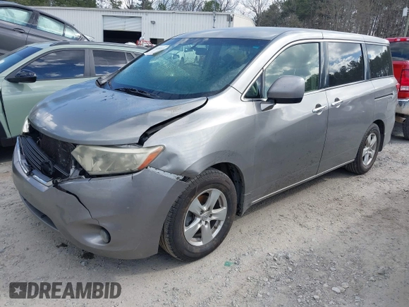 2012 Nissan Quest SL with VIN JN8AE2KP8C9051388, listed as a IAAI auction lot 41799522 with 192,601 mi miles and . Bid and sale history available at carsss.com. Image 2.