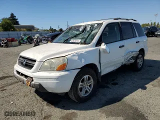 2003 Honda Pilot EX with VIN 2HKYF18773H609179, listed as a Copart auction lot 62625614 with 171,657 mi miles and Salvage Title. Bid and sale history available at carsss.com. Image 1.