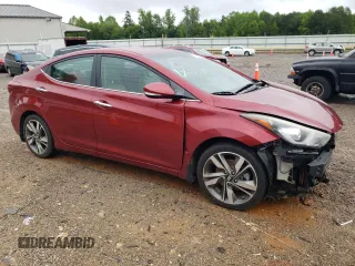 2016 Hyundai Elantra SE with VIN 5NPDH4AE9GH655458, listed as a Copart auction lot 57867065 with 105,358 mi miles and Salvage title. Bid and sale history available at DreamBid. Image 4.
