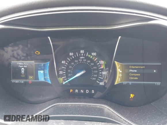 2014 Ford Fusion Titanium with VIN 3FA6P0K92ER367576, listed as a IAAI auction lot 42062207 with 171,351 mi miles. Bid and sale history available at carsss.com. Image 7.